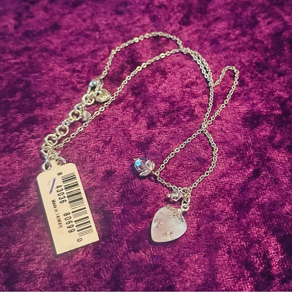NWT Retired Brighton Frosty Heart Flakes Necklace JN7512 - Picture 5 of 9